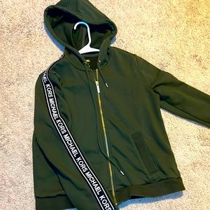 MICHAEL KORS WOMENS ZIP-UP HOODY